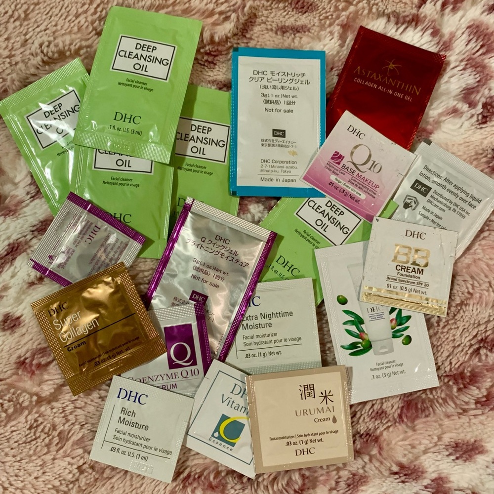 DHC brand Japanese Beauty Samples - Lot of 20+ New Packets